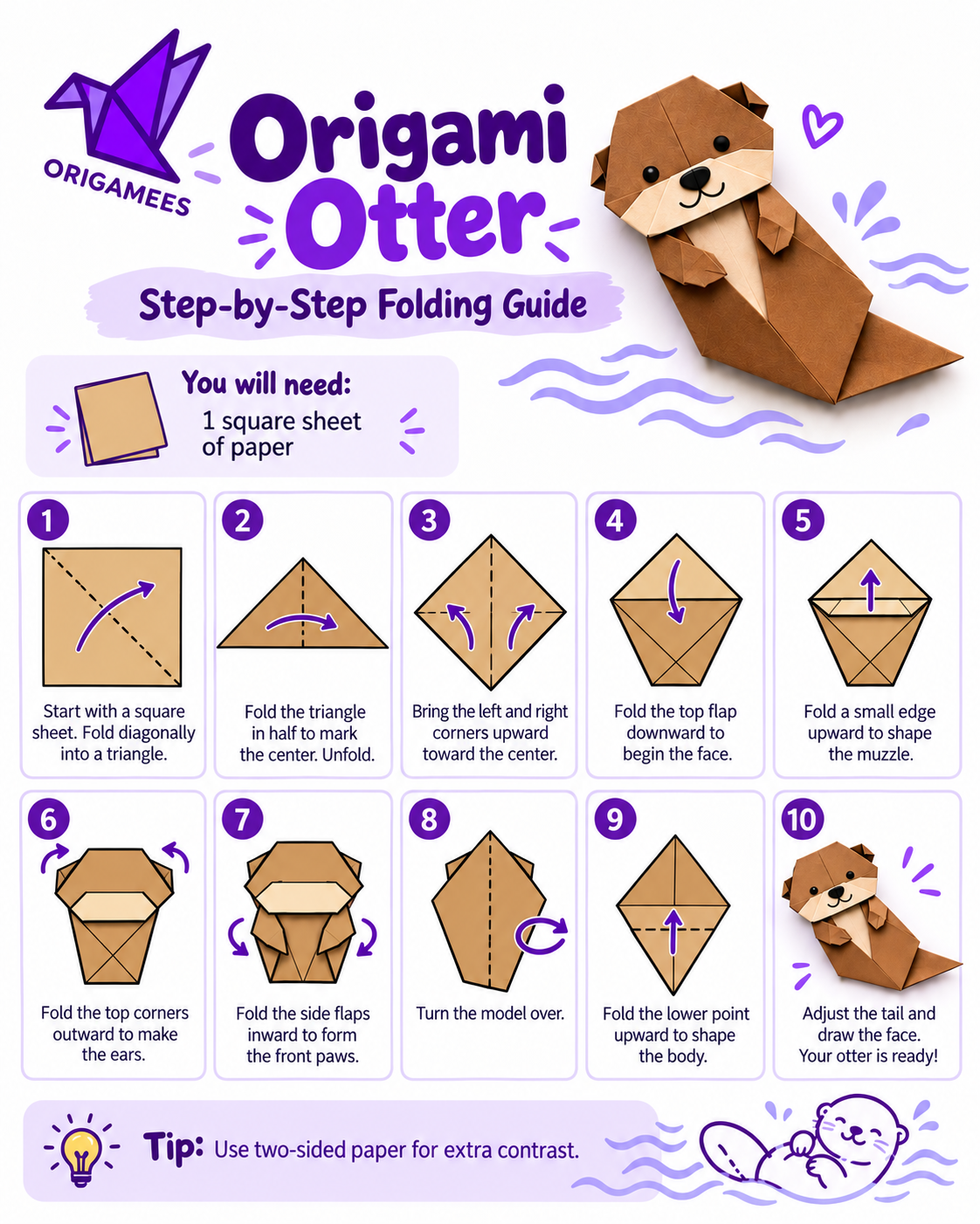 Origamees folding guide